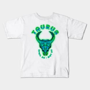 Taurus 8b Green Kids T-Shirt